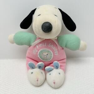 My First Snoopy Rattle Lovey, Prestige Thermal Waffle Weave, BUNNY FEET